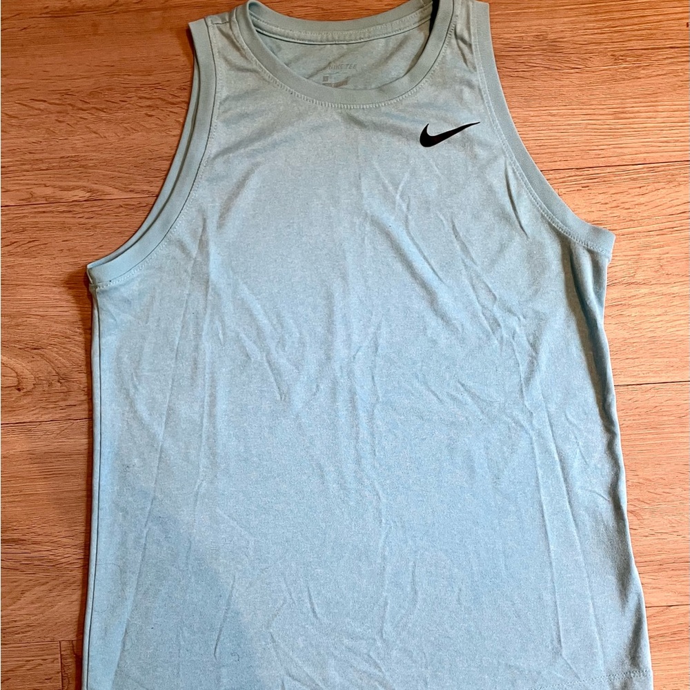 Nike Men's Light Blue Tank Top